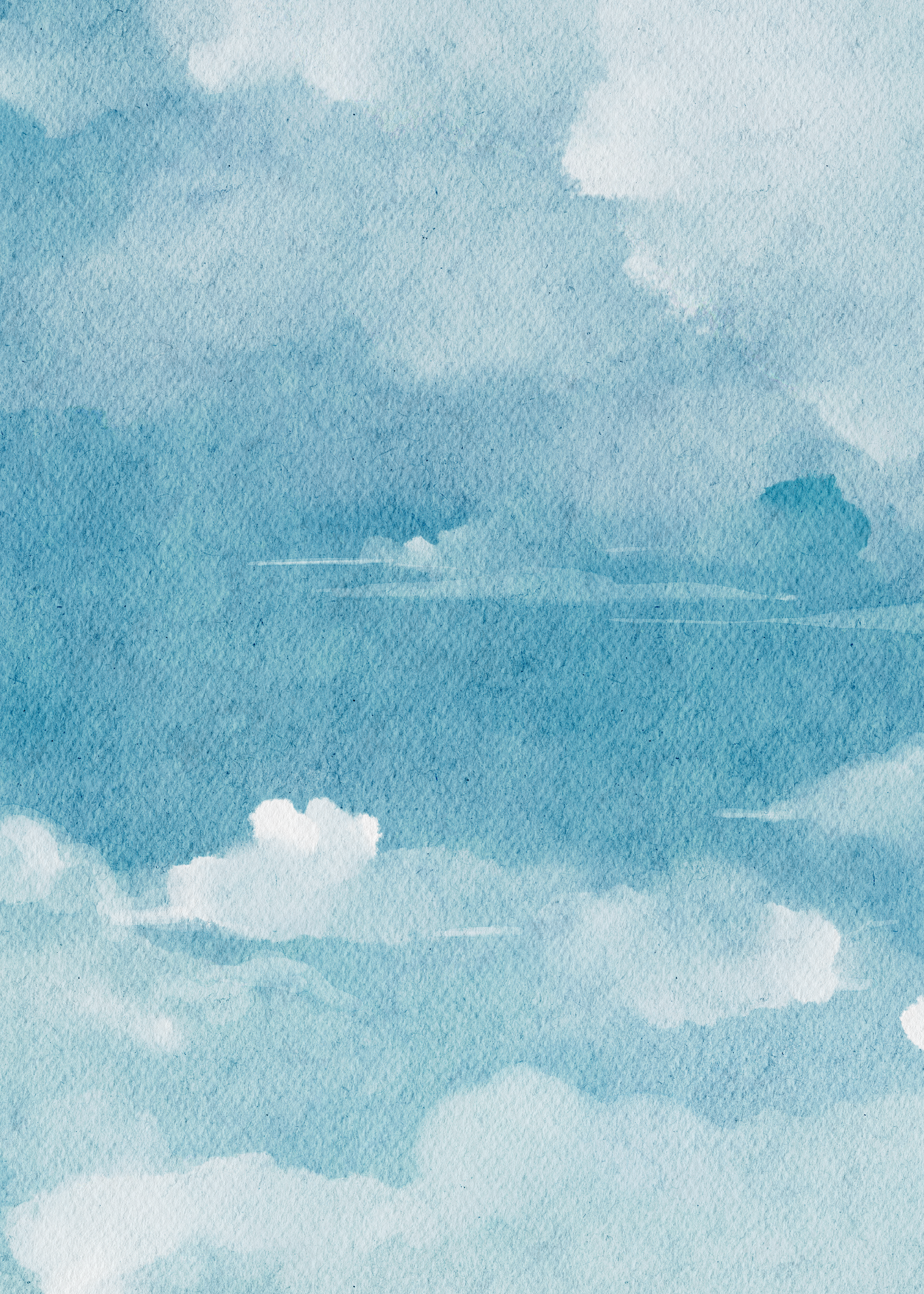 Sky background watercolor
